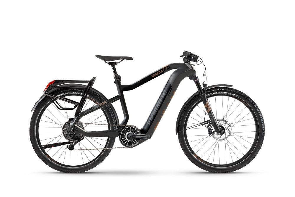 zijaanzicht van haibike e-trekking fiets xduro TREKKING 60