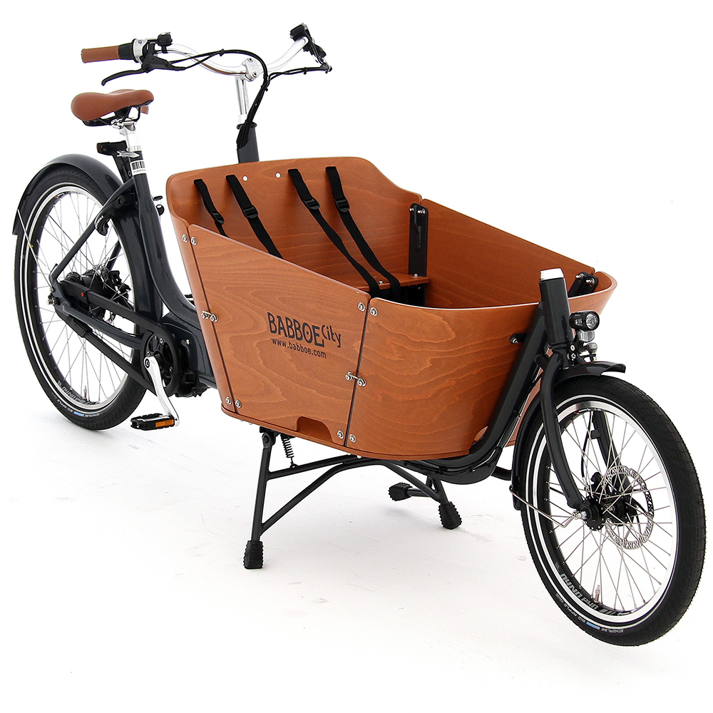 babboe city mountain elektrische bakfiets schuin van voren gefotografeerd